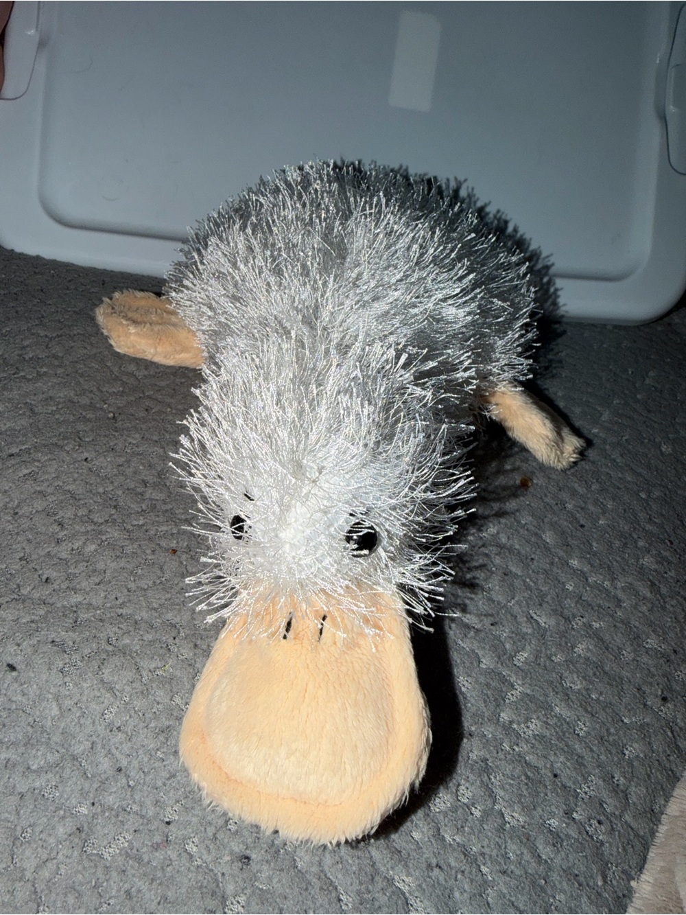 Gray and Cream Plush Platypus Stuffed Animal - Soft Kids Toy